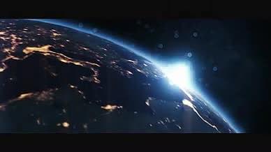 大气地球旋转片头AE模板视频的预览图
